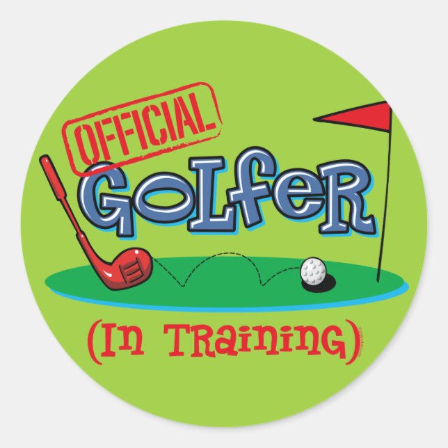 Adesivo Boy Golfer No Treinamento (Frente)