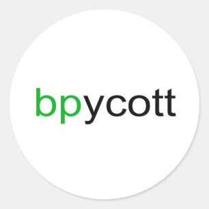 Adesivo Boycott BP Round Sticker