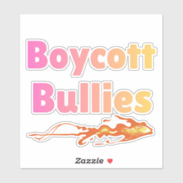 Adesivo Boycott Bullies – Gradient Pink Yellow