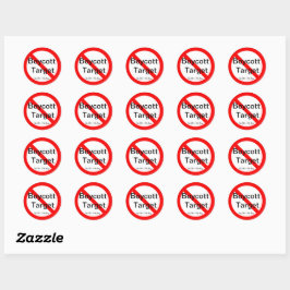 Adesivo Boycott Target Stickers