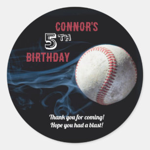 Adesivo Boys Baseball Birthday Sticker