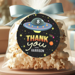 Adesivo Boys Cool Neon Space Birthday Favor