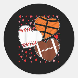 Adesivo Boys Mens Valen de Futebol do Heart Basball