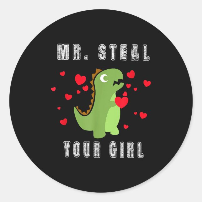 Adesivo Boys Mr. Steal Your Girl - Cute Valentines Day Din (Frente)