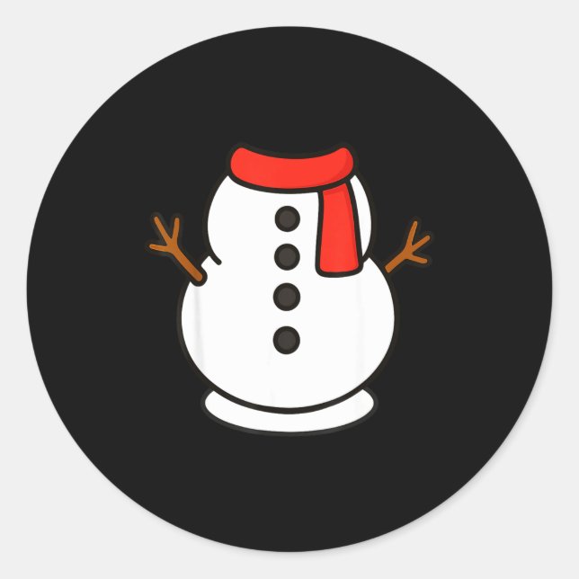 Adesivo Boys Snowman Shirt Kids Snowman Costume Christmas  (Frente)