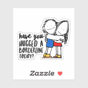 Adesivo BPD Bonito Abrindo um Borderline DBT presente