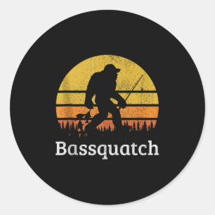 Adesivo Bquatch Engraçado B Pesca Sasquatch Pé Grande Vint