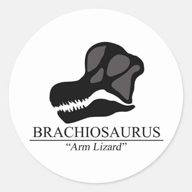 Adesivo Brachiosaurus Skull (Frente)