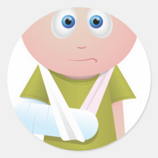 Adesivo Braço quebrado