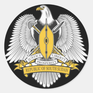 Adesivo braços de casaco do sudão do sul