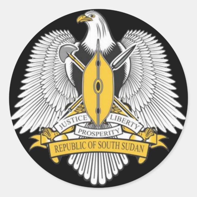 Adesivo braços de casaco do sudão do sul (Frente)