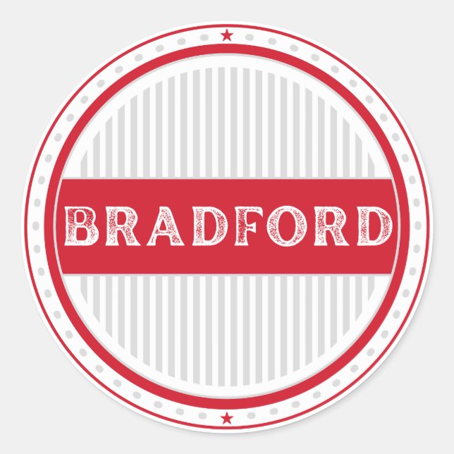 Adesivo Bradford City Pride Emblem – English Identity (Frente)