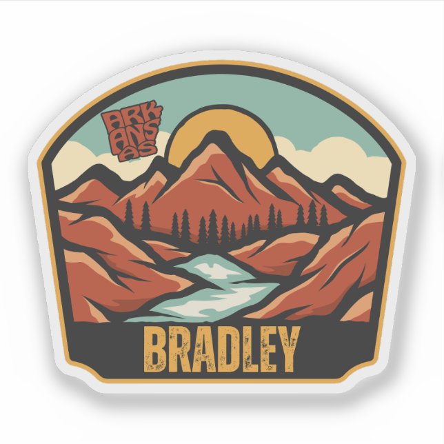 Adesivo Bradley, Arkansas (Frente)