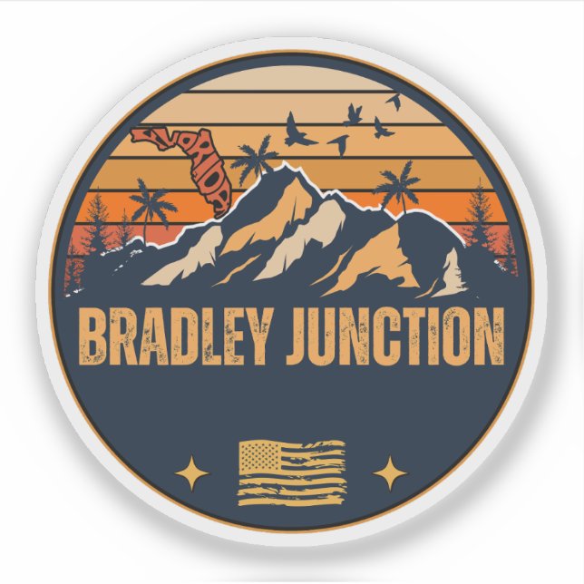 Adesivo Bradley Junction, Flórida  (Frente)