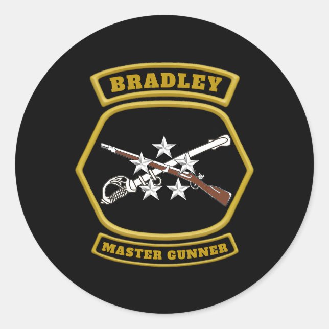 Adesivo Bradley Master Gunner Emblem (Frente)