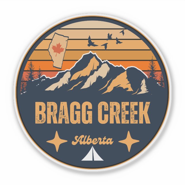 Adesivo Bragg Creek, Alberta (Frente)