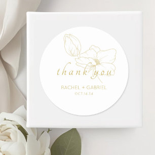 Adesivo Branca Casamento Floral Chic Modern