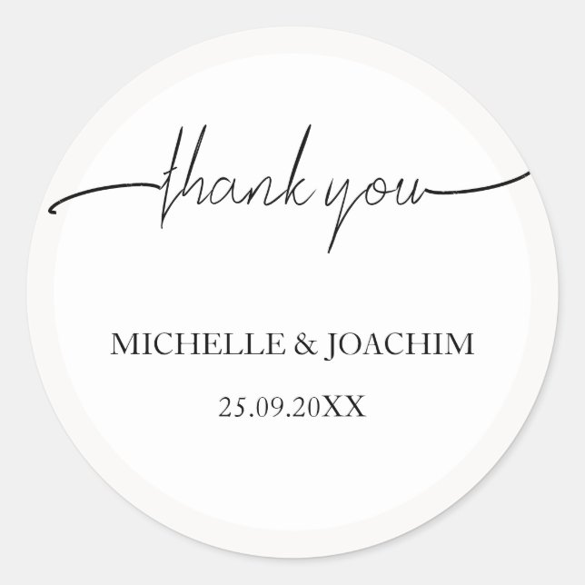 Adesivo Branca de bege Elegante Moderno (Frente)