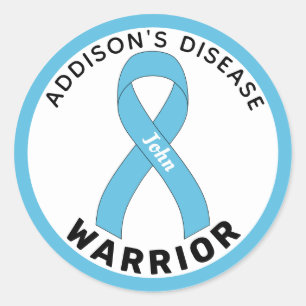 Adesivo Branca de Fita do Guerreiro da Doença de Addison