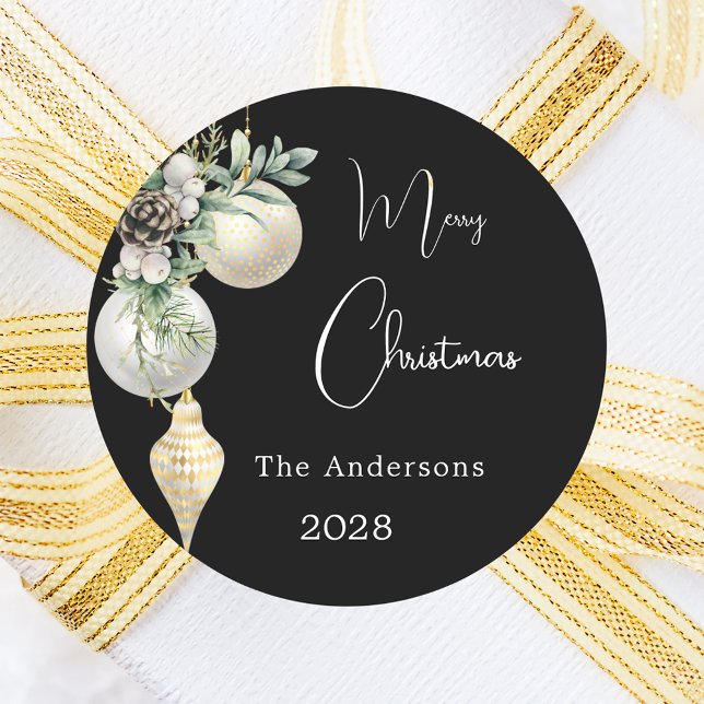 Adesivo Branca de ouro preto Natal (Criador carregado)