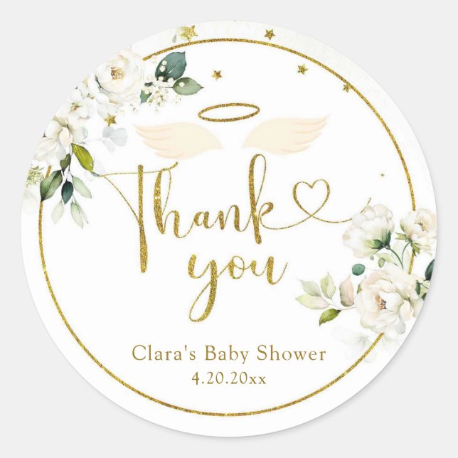 Adesivo Branca Floral Pequena Peça do Céu (Frente)