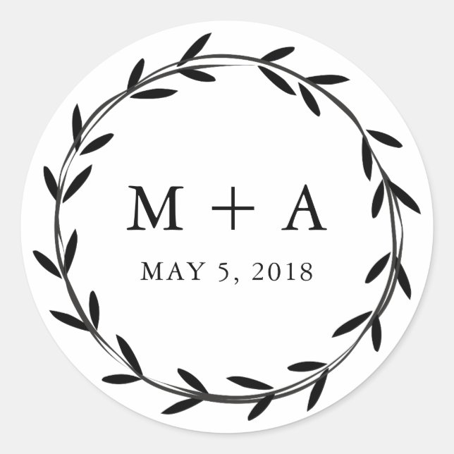 Adesivo Branch Rustic  Wedding Design (Frente)