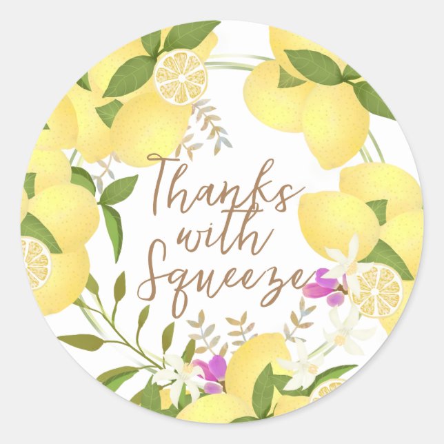 Adesivo branco com compressão de limão (Frente)