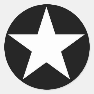 Adesivo branco da estrela do Jammer