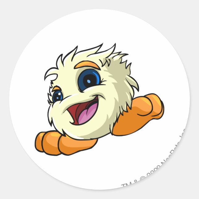 Adesivo Branco de JubJub (Frente)