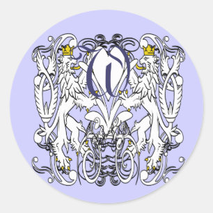 Adesivo Branco desenfreado com coroas do ouro, língua do