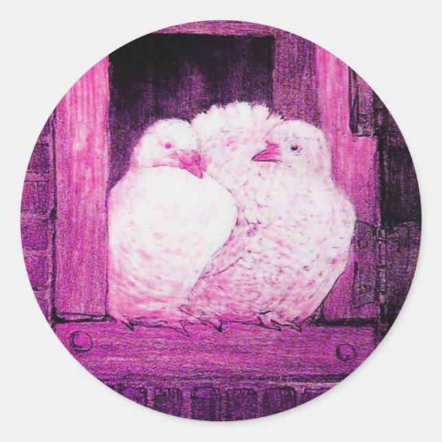 Adesivo BRANCO DOBRA NA JANELA roxo violeta rosa (Frente)