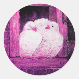 Adesivo BRANCO DOBRA NA JANELA roxo violeta rosa