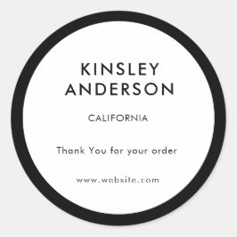 Adesivo Branco e Preto de luxo minimalista