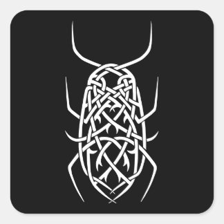 Adesivo branco em Impressão quadrado