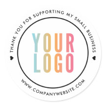 Branco Obrigada Por Apoiar Meu Pequeno Negócio