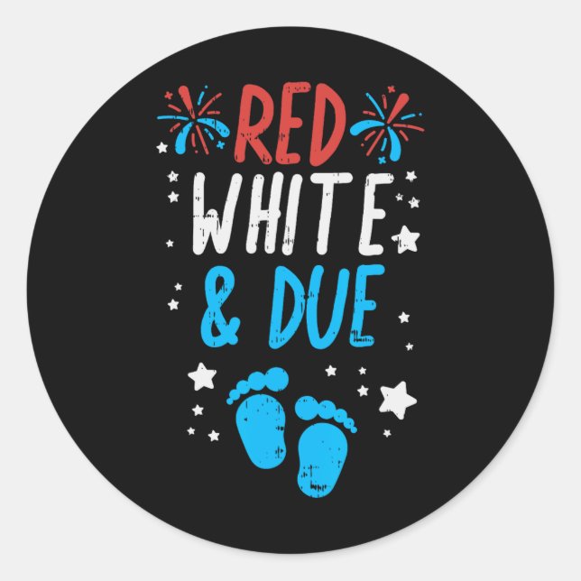 Adesivo Branco vermelho devido (Frente)