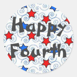 Adesivo Branco vermelho e azul