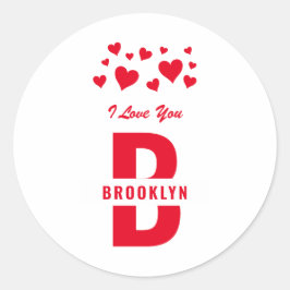 Adesivo Branco Vermelho Hipster Monograma Feliz Dia dos Na