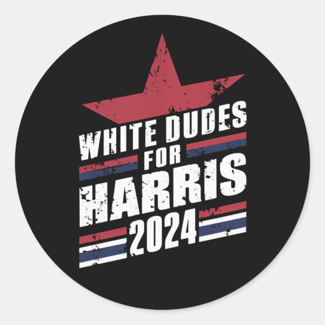 Adesivo Brancos Para Kamala Harris 2024 (Frente)