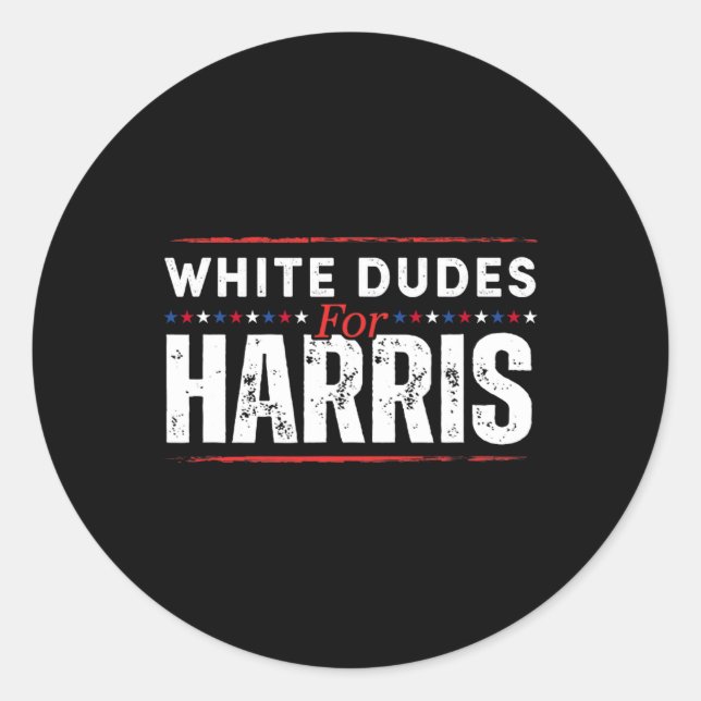 Adesivo Brancos Para Kamala Harris Mens (Frente)