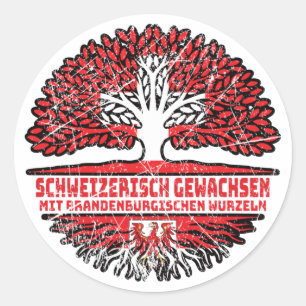 Adesivo Brandenburgisch Schweizer Schweiz Baum
