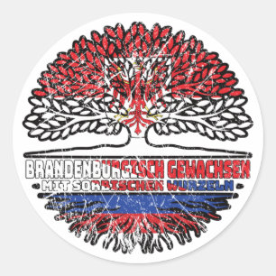Adesivo Brandenburgisch Sorbisch Sorben Baum