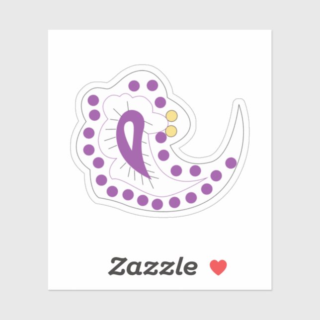 Adesivo Bransoletka z serduszkiem Style, Light EggPlant (Folha)