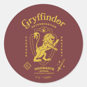 Adesivo Brasão da GRYFFINDOR™ Determinação Coragem Bravura