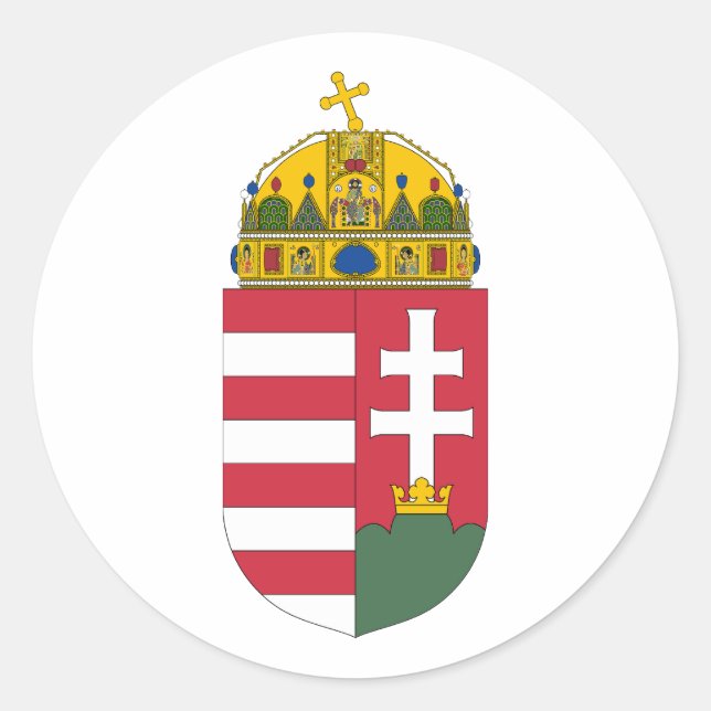 Adesivo brasão de armas da Hungria (Frente)