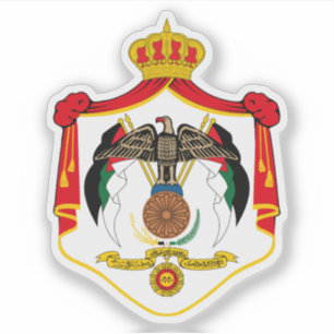 Adesivo Brasão de armas da Jordânia