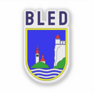 Adesivo Brasão de armas de Bled, Eslovênia