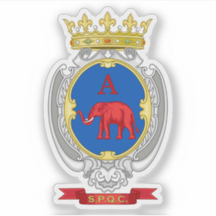 Adesivo Brasão de armas de Catania, Itália