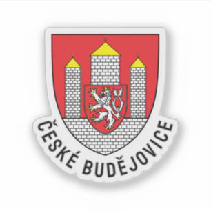 Adesivo Brasão de armas de České Budějovice, República Tch