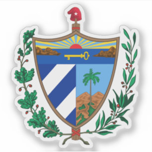 Adesivo Brasão de armas de Cuba